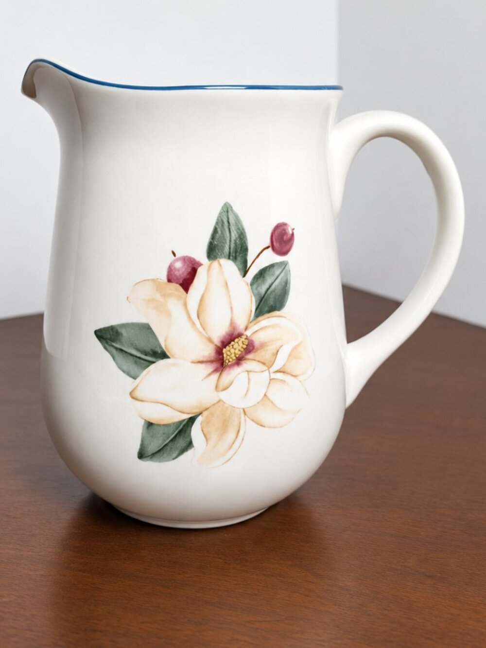 Vintage Savannah Grove By Citation Large Handcrafted Floral 2qt Pitcher '99-2001